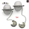 Piedra Natural Manchada Perla de Piedra Negra Perla de Ábaco Interfaz Perla Redonda DIY Joyería Accesorios con Cuentas Fabricación de Joyería