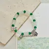 Más Vendido en el Sudeste Asiático: Pulsera de Perlas Trituradas con Temática de Elefante para Mujer, Diseño de Nicho, Pulsera Dulce y Colorida Estilo Bosque al por Mayor