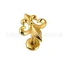 F136 Titânio Espiral Interno Joia Cabeça Flor Íris Retrô Corpo de Liga de Titânio G23 Joia para Body Piercing Brinco