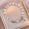 Pulseira Feminina Zircônia cravejada com Diamante Borboleta Olho de Gato Pulseira Personalidade Elegante Moda Pulseira Estilo Obra de Arte