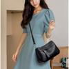 Bolso de Cuero Suave, Bolso para Madre de Mediana Edad, Bolso Bandolera, Bolso Bandolera Versátil y Elegante para Mujer, Bolso Pequeño de un Solo Hombro, Lujo Ligero