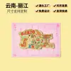 Imanes para refrigerador de letras metálicas personalizados, imanes para refrigerador de regalos culturales y creativos de ciudades chinas, recuerdos personalizados de atracciones turísticas