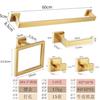 Set de Baño Transfronterizo Barra para Toallas de Acero Inoxidable Toallero Portarrollos de Papel Higiénico Gancho para Abrigos Aro para Toallas Colgante de Pared Portarrollos de Papel