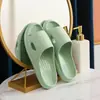 2024 Nuevas Pantuflas de Suela Gruesa para Mujer para Casa Baño Parejas Verano No Apestosas Simples para Casa Suela Suave Eva