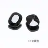 Dongzhou Crystal 6*8 Tachuelas Pequeñas Redondas para Uñas, Forma Oblonga con Esquinas Redondeadas, Base Puntiaguda, Strass de Vidrio K9 Super Brillante, Accesorios para Joyería DIY