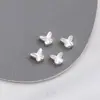 Prata Espessa Retenção de Cor Forte Coração de Pêssego Trevo de Quatro Folhas Borboleta Estrela de Cinco Pontas Flor Pequena Contas Espaçadoras Material para Miçangas DIY Acessórios para Joias