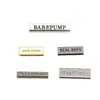Pinzas Metálicas para Cola, Placas de Metal Personalizadas con Nombres, Accesorios para Jeans, Etiquetas de Ropa de Colores, Letras Electroplateadas
