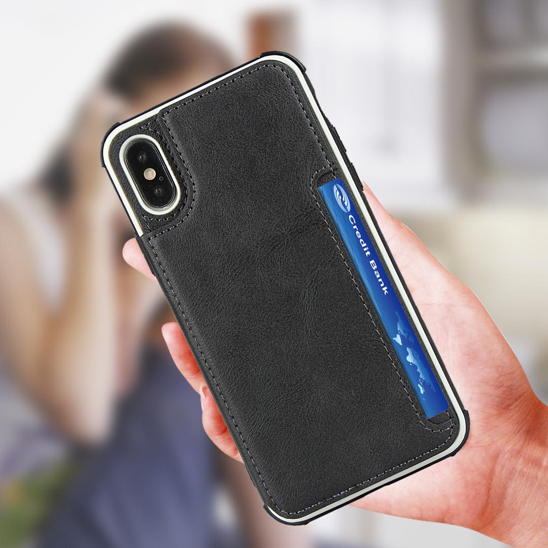 苹果iPhone X/Xs 翻盖插卡手机壳