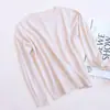 Suéter de Lã Feminino Tangge Cashmere Gola Redonda Slim Fit Outono Inverno Curto Slim Fit Barra Canelada Caimento Camada Base