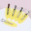 Color caramelo crema pegamento pasador sin costuras clip lateral material para pasador DIY color metal accesorios DIY clip de pegamento crema