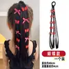 Trenzas de Cola de Caballo Alta de Amor para Niña de Año Nuevo Trenzas de Boxeo Dulces y Geniales para Niña Pequeña Trenzas de Peluca Roja Infantil Banda para el Cabello