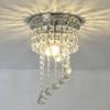 Luz de Cristal LED Transfronteiriça Estilo Simples Quarto Corredor Luz de Presença Pequeno Lustre Estilo Americano Luxo Leve Luz Negra Luz de Hall