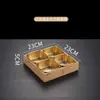 Plato Creativo de Nueve Compartimentos para Restaurantes Comerciales de Hot Pot y Restaurantes de Barbacoa, Plato de Carne y Verduras, Bandeja de Caja de Madera de Bambú, Plato Dividido