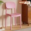 Silla de Comedor de Plástico Engrosado para Uso en Casa, Silla de Mesa de Comedor Moderna Minimalista, Taburete Comercial de Restaurante de Moda con Respaldo