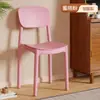 Respaldo Silla de Comedor para Uso en Casa, Moderna y Sencilla, Engrosada para Comodidad al Sentarse Largo Tiempo, Taburete de Plástico, Silla de Mesa de Comedor Comercial Popular de Internet Nórdico