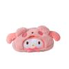 Estuche de lápices de peluche con forma de perro Yugui, niña, corazón, estudiante japonesa, Melody Coolomi, bolsa de almacenamiento de papelería