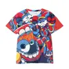 Impressão Digital 3D Circo Digital Mágico Fabricante Camiseta Cartoon Respirável Personalizada Manga Curta Verão