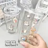 36 peças de adesivos de desenho animado de menina curandeira de gato energéticos, adesivos decorativos fofos para celular, adesivos de transferência DIY para copo de água