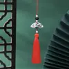 Pingente de Borla em Forma de Leque, Borla de Broche Hanfu Estilo Tinta, Pingente de Bolsa Estilo Antigo, Chaveiro, Acessórios de Pingente Criativos Atacado