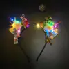 Acessório de Cabeça de Natal Faixa com Galhos Luminosos Adultos Crianças Fantasia Acessórios de Cabelo Presente de Feriado Cartão de Cabelo Foto de Equipe