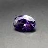 Yongjia Piedra Preciosa Rojo Púrpura Circonita Diamante Suelto Ovalado Cz Circonita Cúbica Joyería Incrustada con Circonita de Base Puntiaguda