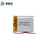 Batería de Polímero de Litio Certificada CCC 802530 600mAh 3.7V Luz Ambiental Reflector Batería de Litio Recargable