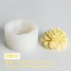 Molde de silicona con forma de flor estéreo, para tartas, pasteles, aromaterapia, velas de yeso, flores de peonía y rosas blancas frías.