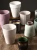 Copa de Vino Pequeña Vintage Minimalista, Taza de Cerámica sin Asa, Taza Pequeña de Mano, Taza de Té para el Hogar, Vaso para Cepillarse los Dientes y Beber, Estilo Japonés