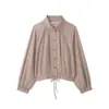 Moda Femenina Nueva de Estilo Europeo y Americano, Versátil, Casual, con Diseño de Cuadros, Chaqueta Abrigo de Manga Larga, Transfronteriza