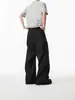 Pantalones de Paracaídas Plisados Estilo Americano de Marca de Moda Transfronteriza para Hombre, Nuevos Pantalones Casuales de Pierna Ancha de Ropa de Trabajo de Verano, Pantalones Largos Versátiles de Alta Moda