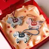 Llavero Colgante de Pony de Dibujos Animados Estilo Chino Muñeco Zodiacal del Año del Caballo Colgante de Bolso Muñeco de Bendición para Regalo de Fiesta