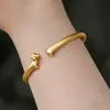 Nova Pulseira Fofa Elegante e Estilosa de Cachorro Dachshund para Mulheres, Presente Transfronteiriço Europeu e Americano, Pulseira Aberta Simples Unissex