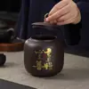 Fabricante Original Roxo Areia Recipiente para Chá Recipiente Selado Recipiente de Armazenamento de Chá Caixa de Embalagem de Chá para Presente Caixa de Presente Vazia Armazém de Chá À Prova de Umidade