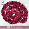 Saia de cetim com borda de borboleta Jubilee Flower Nong Tecido de camada dupla Borda pequena estilo Chanel Borda decorativa Material de loja de flores DIY feito à mão