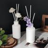 Jarrón Minimalista de Porcelana Blanca Arreglo Floral Sin Fuego Aromaterapia Zen Floricultura Adornos Aromaterapia Hogareño Interior Lavabo Adornos de Aromaterapia