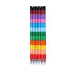 Bloques de Construcción de Costura Multisección de 12 Colores Crayón Artístico para Estudiantes Pincel de Óleo Pincel de Pintura con Palo Crayón para Graffiti Crayón de Plástico de Colores