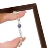 Pulseira de Cristal Branco Natural de Alta Qualidade Design de Nicho Acessórios Simples Feminina Cristal de Dragão Roxo Contas de Transferência Pulseira da Sorte