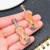 Diy10 Impresión Colorida Acrílica Simulada Hip-Hop Música Guitarra Colgante Decorativo Accesorios de Colgante Paquete de Materiales