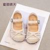 Tamanhos 26-37 Sandálias de Princesa para Meninas Verão 2026 Novo Estilo Sapatos Infantis Sapatos Romanos Vazados para Meninas Sapatos Fechados