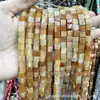 Cuentas Cuadradas Naturales Cristal Ágata Piedra Cuentas Sueltas Cuadrado de Ángulo Recto Cuentas Cubo de Azúcar Accesorios para Joyería DIY