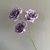 Flores Artificiais Rosa Diamante Simuladas de 3 Cabeças, Flores Artificiais para Arranjos de Casamento, Peças Decorativas de Alto Padrão, Atacado do Fabricante