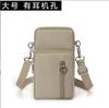 Bolsa Feminina Fashion 2026 com Três Zíperes, Bolsa Transversal, Porta-Moedas de 1 Yuan, Nova Bolsa Celular Tendência, Porta-Chaves