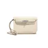 Bolso Kelly Vintage de Cuero Genuino para Mujer, Bolso de Hombro Cruzado de Piel de Vaca de Capa Superior de Alta Gama, Bolso de Hombro Cruzado Todo Fósforo para Mujer