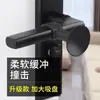 Topes de puerta sin taladro, almohadilla anti-colisión para puerta, parachoques de silicona para puerta para pared y suelo, soporte de puerta para baño