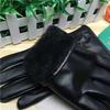 Luvas de Couro com Tela Sensível ao Toque para Homem e Mulher Inverno para Andar Quente ao Ar Livre Veludo Grosso Luvas de Inverno para Andar de Moto