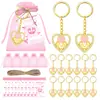 Llavero de Amor Conmemorativo de Boda Transfronteriza, Colgante de Pie con Forma de Corazón, Regalo de Revelación de Género para Baby Shower