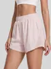 Pantalones Cortos Deportivos de Malla Transpirable Juyitang Casual Sueltos Anti-exposición Yoga Correr al Aire Libre Fitness Pantalones de Tres Cuartos