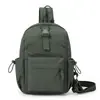 Mochila impermeable para mujer estilo moto para exteriores, bolsa de pecho casual simple de gran capacidad, bolsa deportiva para senderismo para hombre