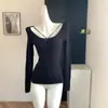 Camisa de Base Sexy Feminina Coreana Macia e Amiga da Pele com Cintura Ajustável Elástica Emagrecedora para Outono e Inverno
