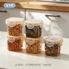 BNBSContenedor pequeño portátil para alimentos con sello a presión, caja transparente para pepinillos y kimchi, caja de almacenamiento para refrigerador